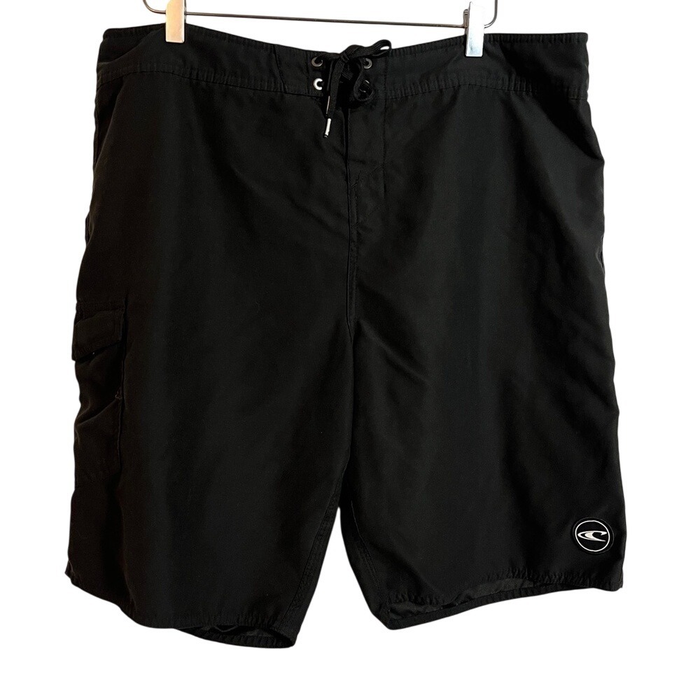 O'Neill Sportswear Men's Solid Board Shorts Swim Trunks Black